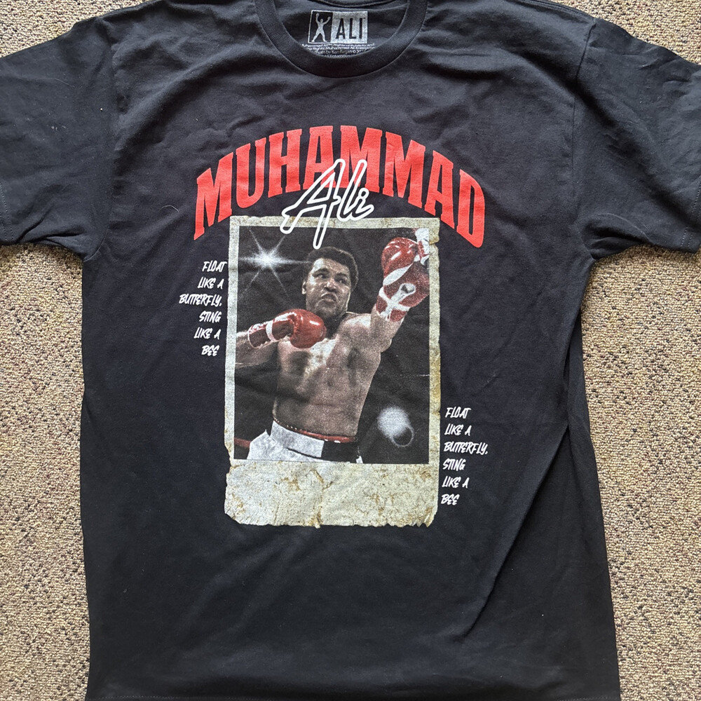 Muhammad Ali Polaroid Short Sleeve Tee - Black Size L